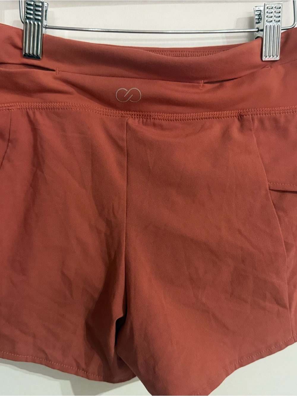 CALIA by Carrie Underwood Rust Athletic High-Waist Shorts
